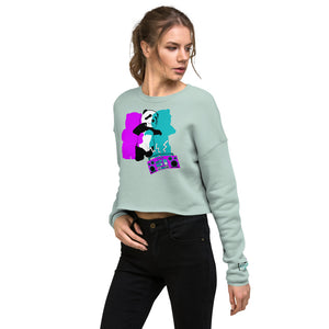 Women's Bad Panda Crop Sweatshirt