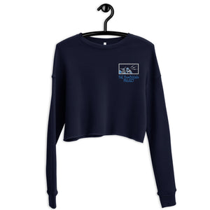 Robot Karaoke Embroidered Crop Sweatshirt