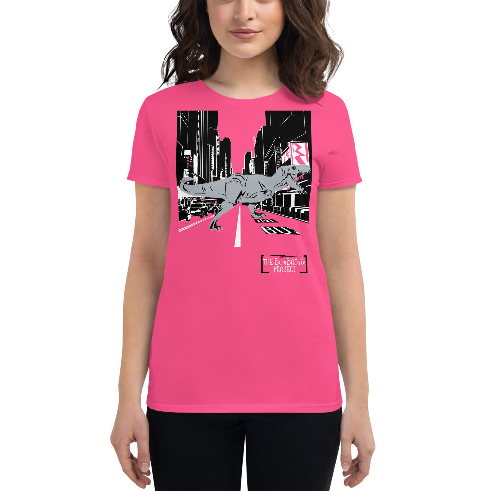 Women's T-Rex in Times Square T-shirt