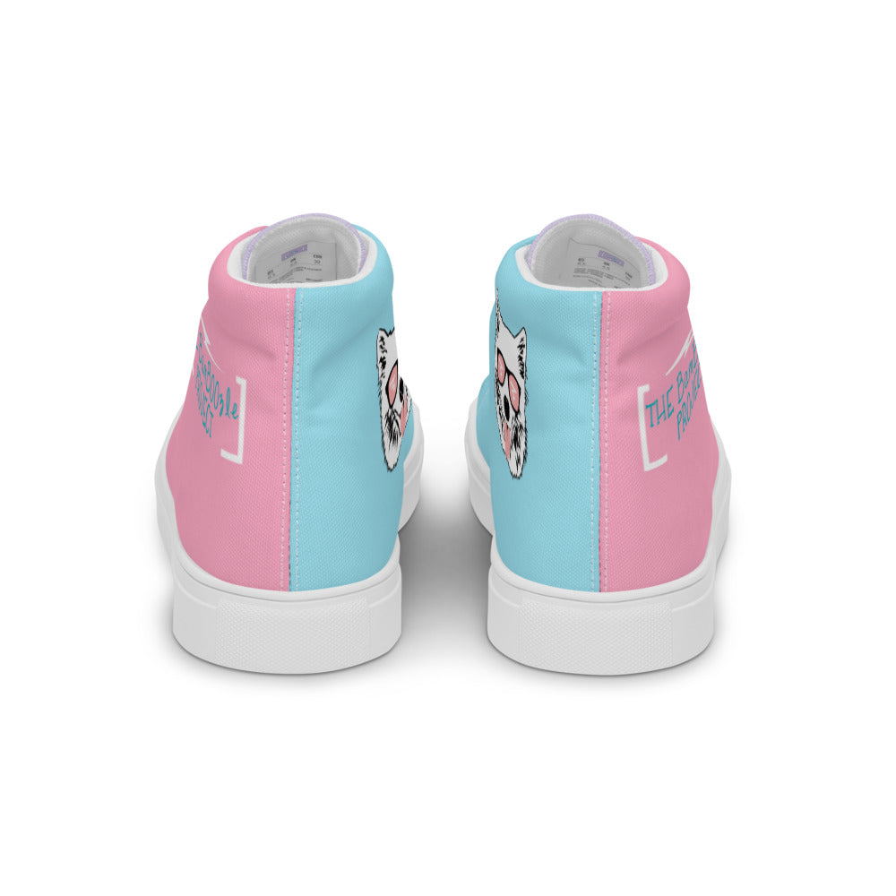 Cotton Candy Boo's Women’s High Top Canvas Shoes
