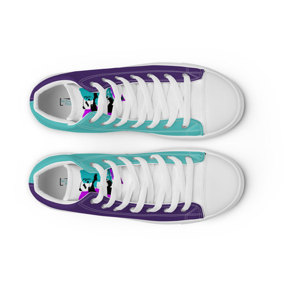 Women’s Bad Panda high top canvas shoes