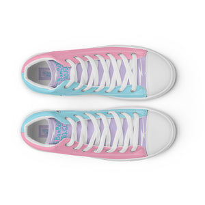Cotton Candy Boo's Women’s High Top Canvas Shoes