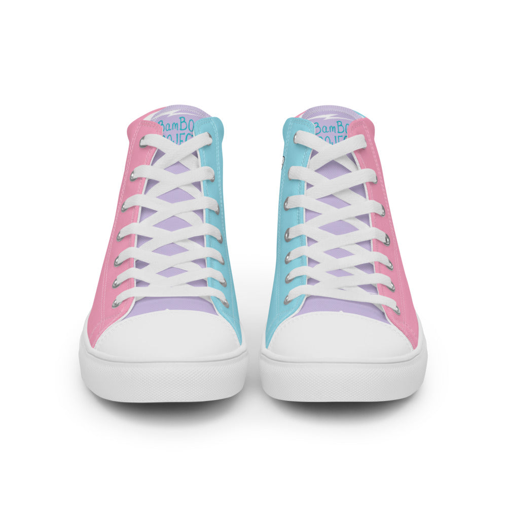 Cotton Candy Boo's Women’s High Top Canvas Shoes