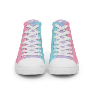 Cotton Candy Boo's Women’s High Top Canvas Shoes