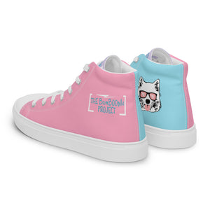 Cotton Candy Boo's Women’s High Top Canvas Shoes
