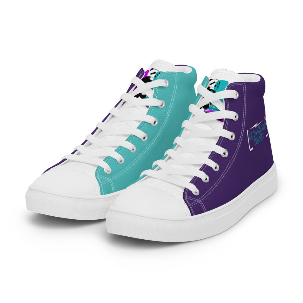 Women’s Bad Panda high top canvas shoes