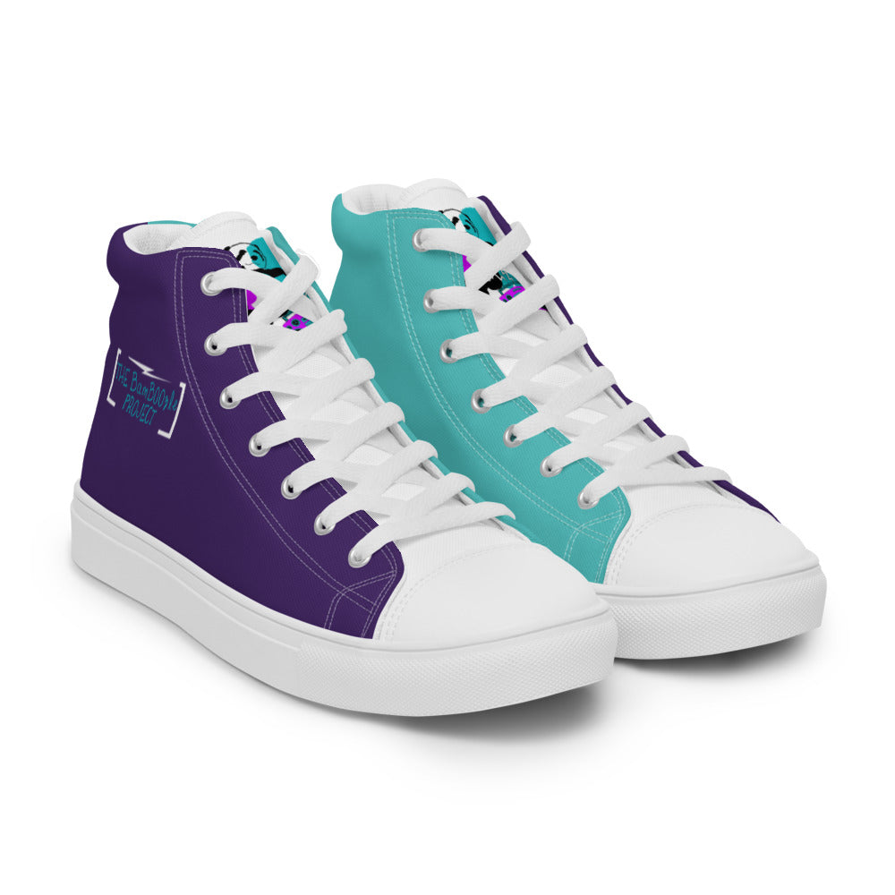 Women’s Bad Panda high top canvas shoes