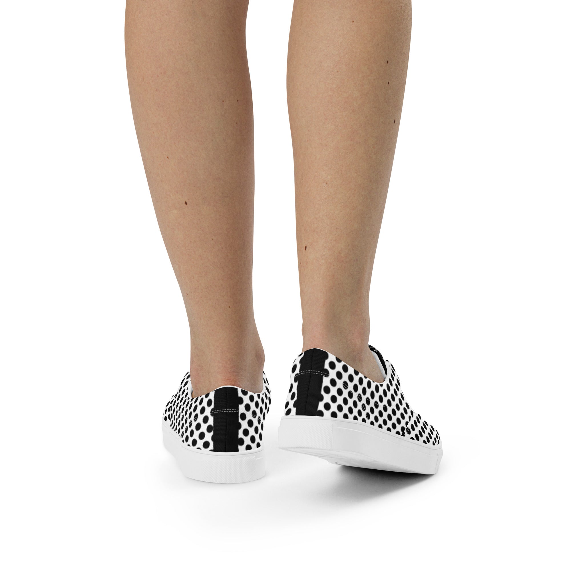Polka Dot Women’s Lace-up Canvas Shoes