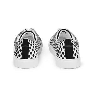 Polka Dot Women’s Lace-up Canvas Shoes