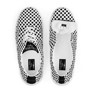 Polka Dot Women’s Lace-up Canvas Shoes