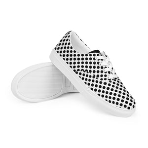 Polka Dot Women’s Lace-up Canvas Shoes