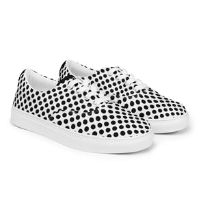 Polka Dot Women’s Lace-up Canvas Shoes