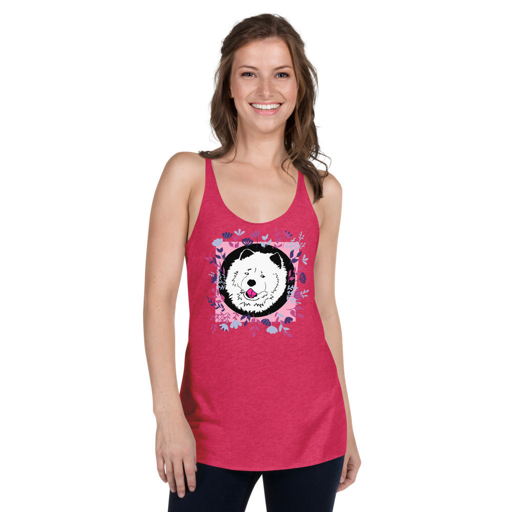 Floralpup Women's Racerback Tank