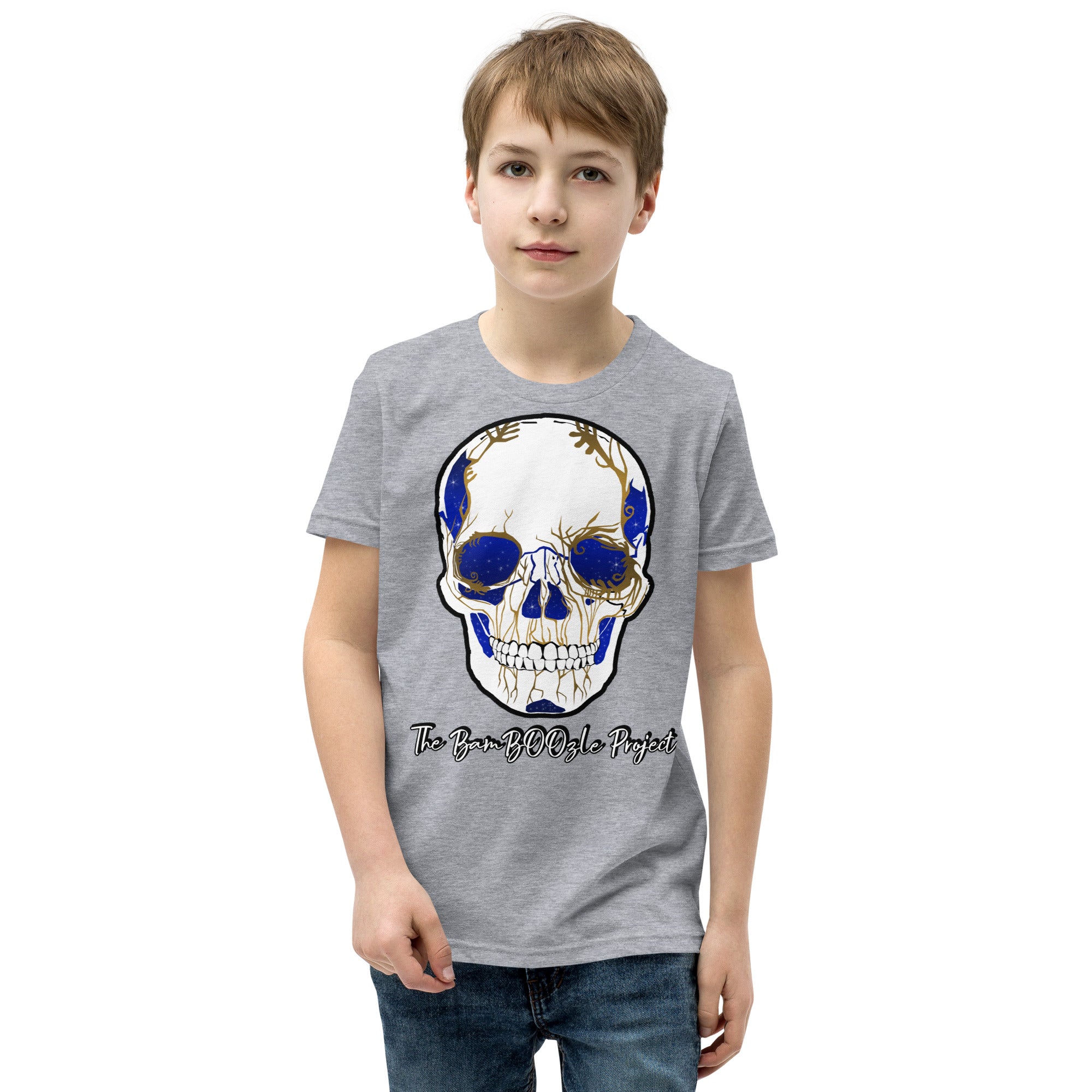 Electric Sugar Skull Youth Short Sleeve T-Shirt