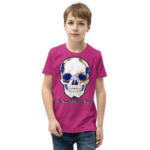 Electric Sugar Skull Youth Short Sleeve T-Shirt