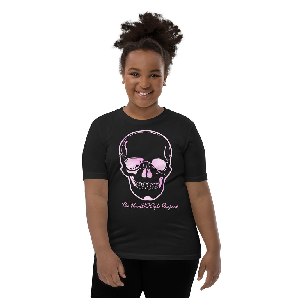 Skull Crusher Pink Youth Short Sleeve T-Shirt