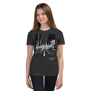 Youth T-Rex in Times Square Unisex T-Shirt
