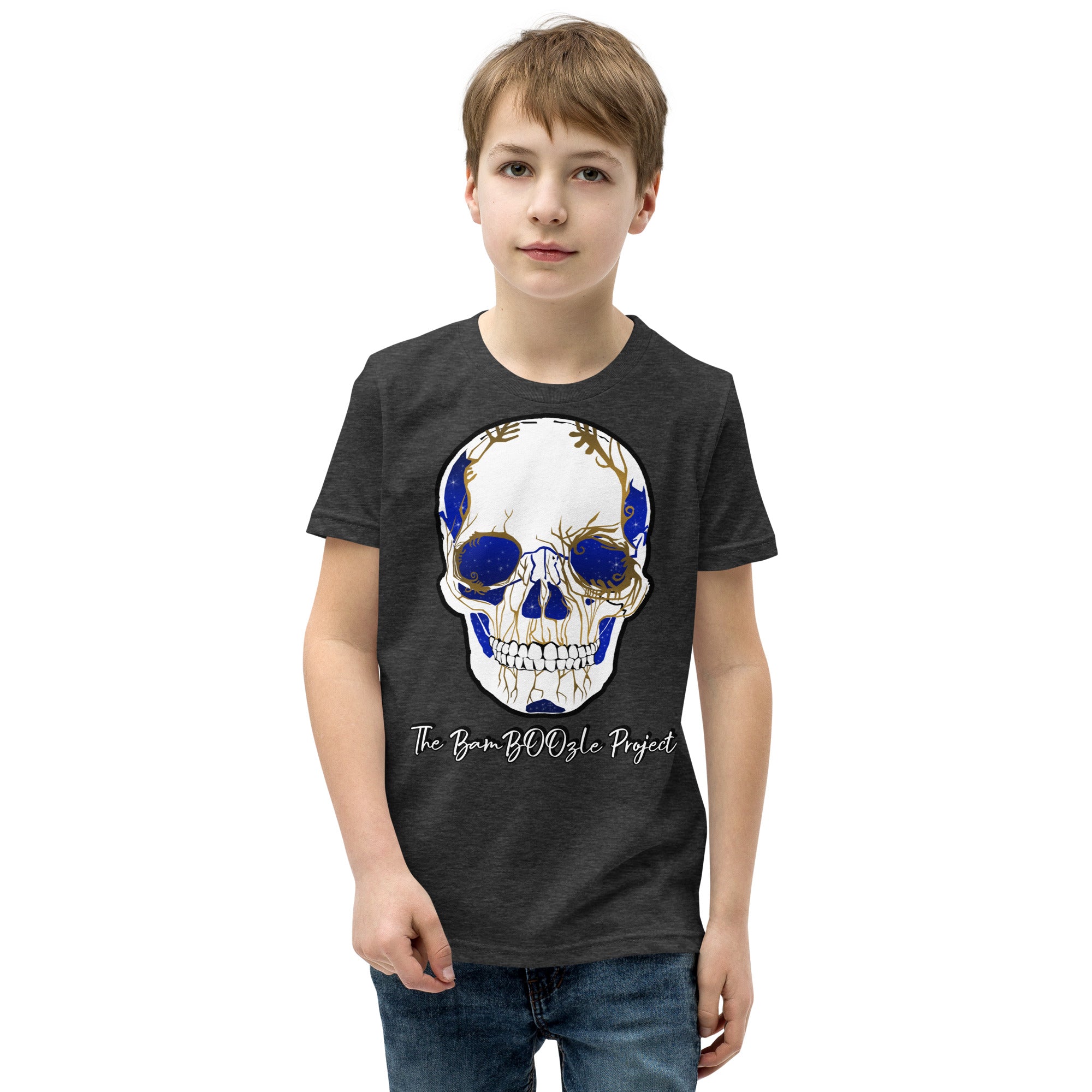 Electric Sugar Skull Youth Short Sleeve T-Shirt