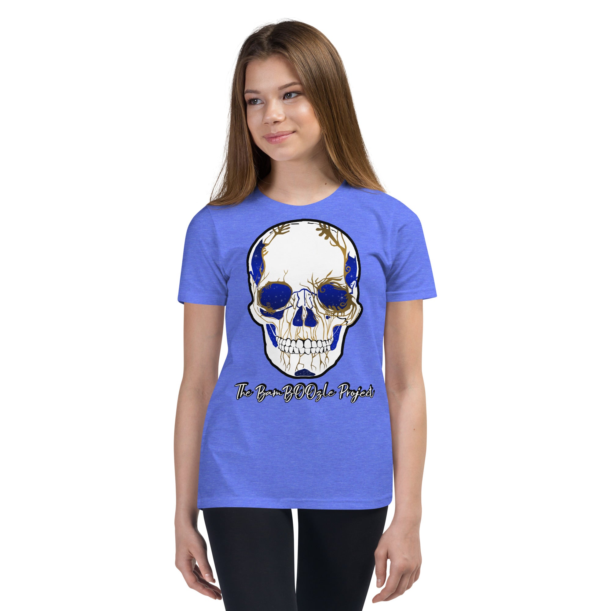 Electric Sugar Skull Youth Short Sleeve T-Shirt