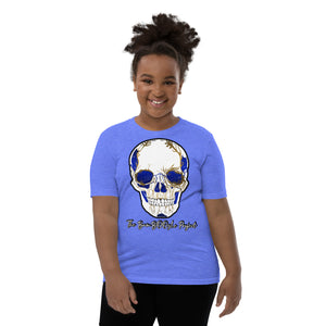 Electric Sugar Skull Youth Short Sleeve T-Shirt