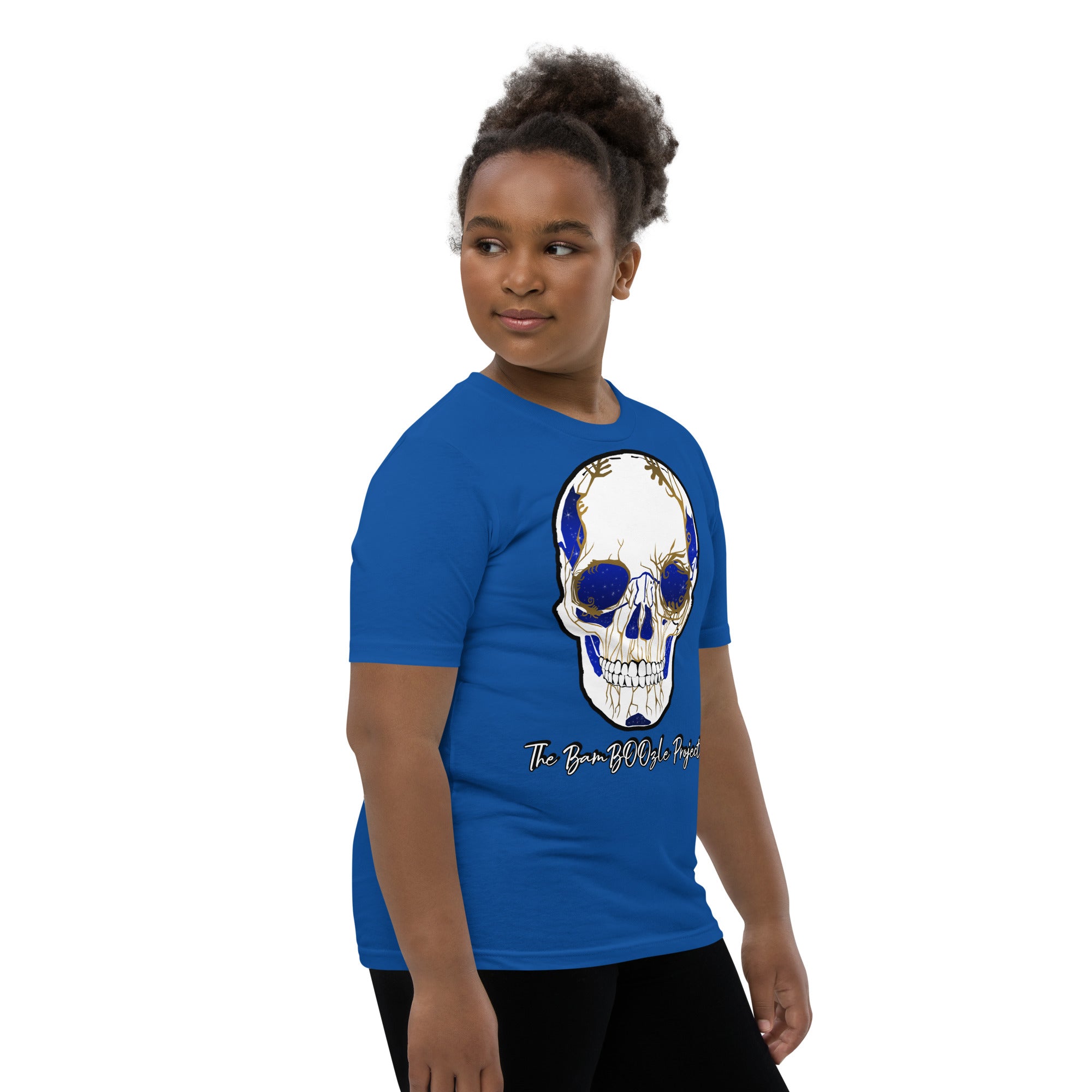 Electric Sugar Skull Youth Short Sleeve T-Shirt